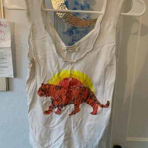 Free People tiger tank top size small